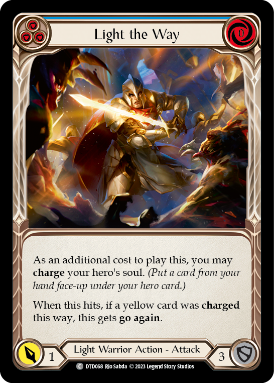 Light the Way (Blue) [DTD068] (Dusk Till Dawn)  Rainbow Foil | Good Games North