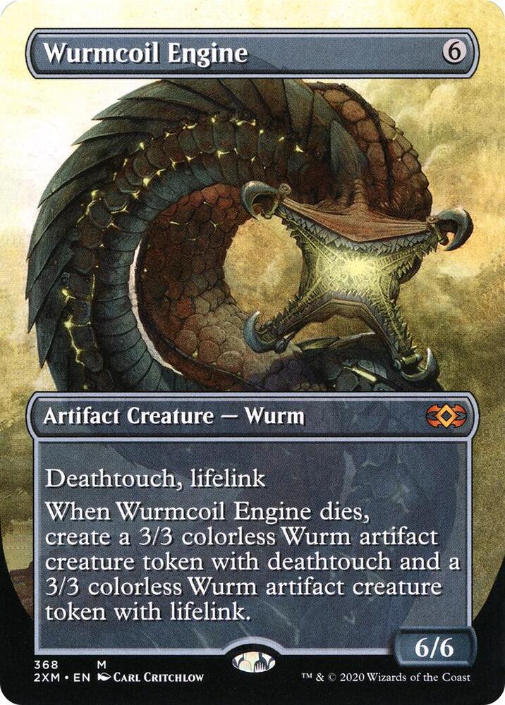 Wurmcoil Engine 368/332 (Double Masters)  - Borderless Foil | Good Games North