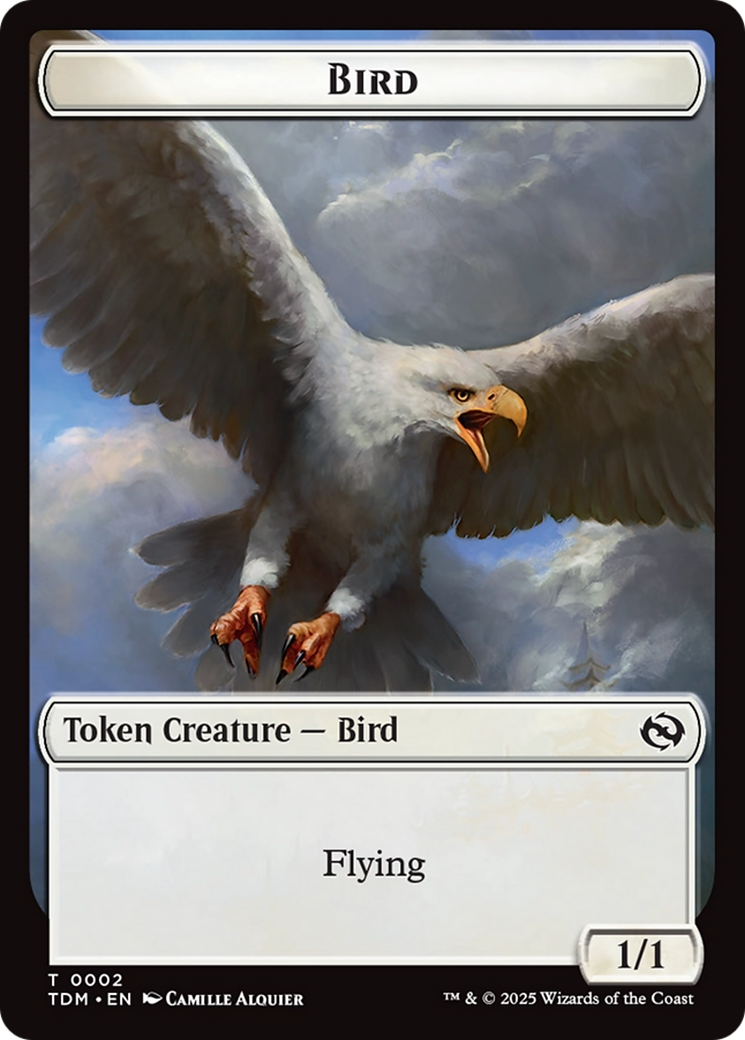 Thopter // Bird Double-Sided Token [Tarkir: Dragonstorm Commander Tokens] | Good Games North