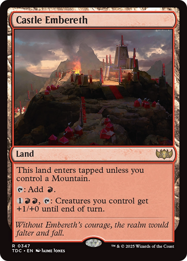 Castle Embereth [Tarkir: Dragonstorm Commander] | Good Games North