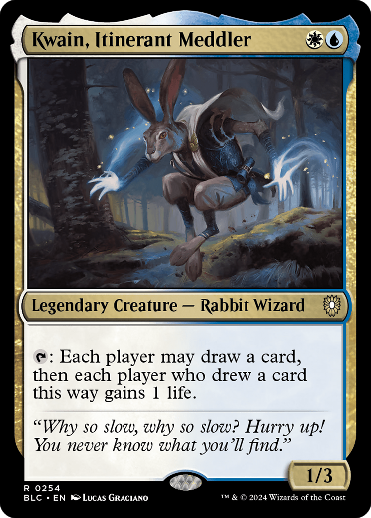 Kwain, Itinerant Meddler [Bloomburrow Commander] | Good Games North