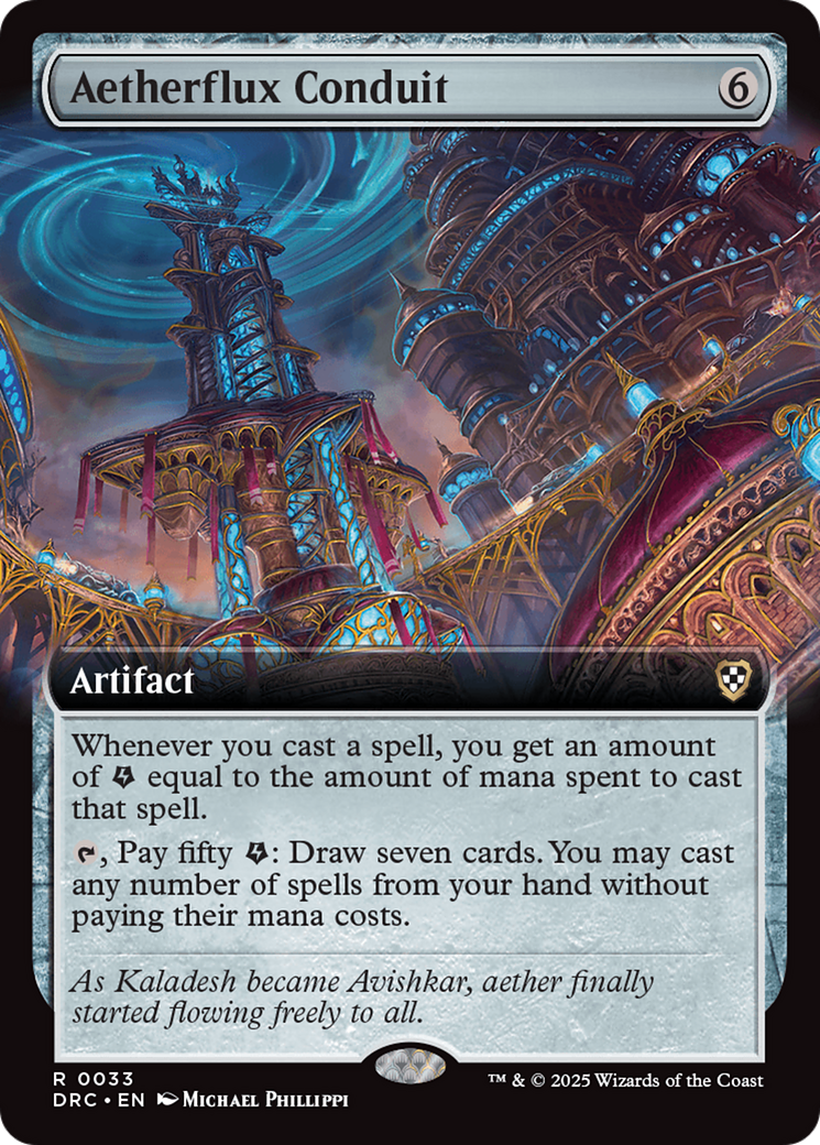 Aetherflux Conduit (Extended Art) [Aetherdrift Commander] | Good Games North