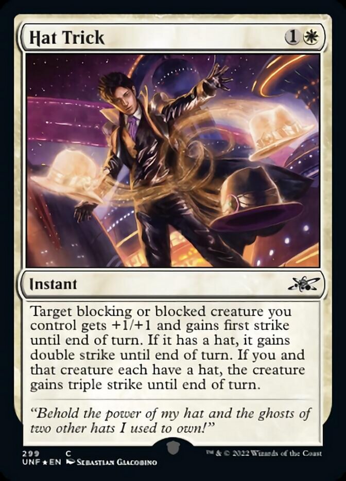 Hat Trick (Galaxy Foil) [Unfinity] | Good Games North