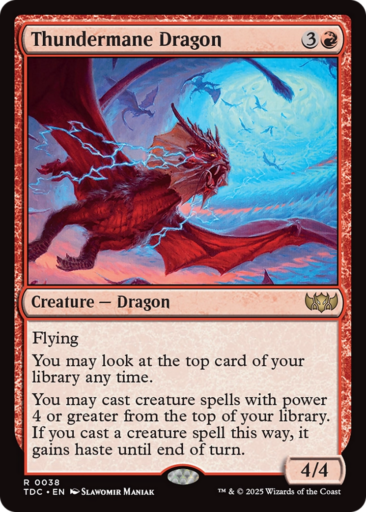 Thundermane Dragon [Tarkir: Dragonstorm Commander] | Good Games North