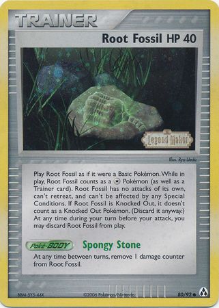 Root Fossil (80/92) (Stamped) [EX: Legend Maker] | Good Games North