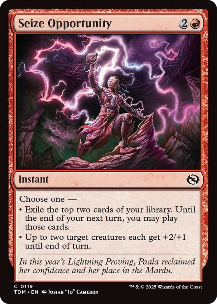 Seize Opportunity [Tarkir: Dragonstorm] | Good Games North