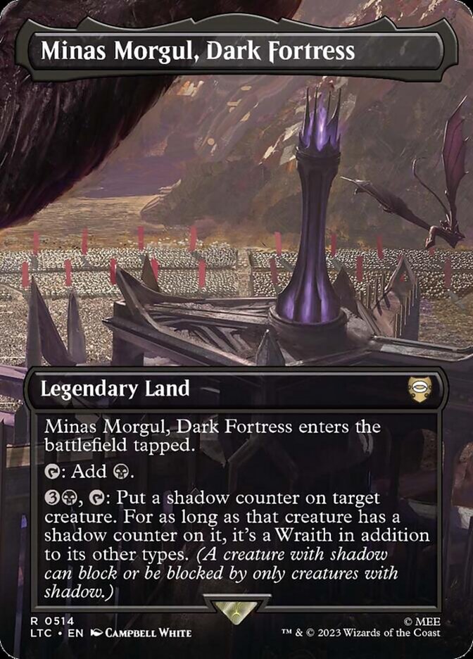 Minas Morgul, Dark Fortress 514 (Commander: The Lord of the Rings: Tales of Middle-earth)  - Borderless Foil | Good Games North