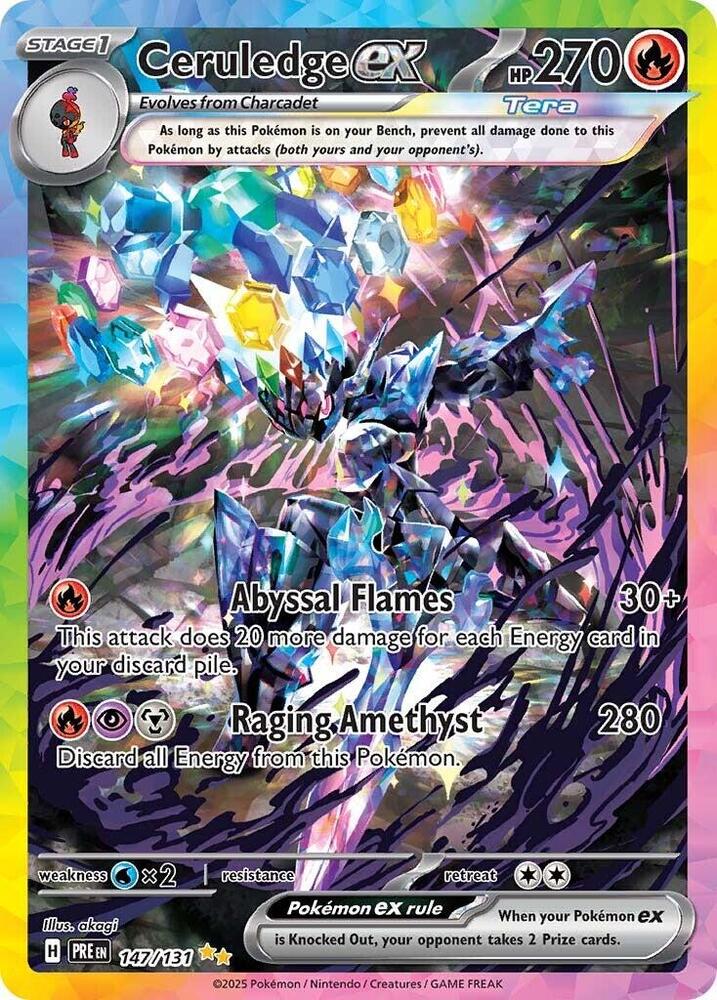 Ceruledge ex (147/131) [Scarlet & Violet: Prismatic Evolutions] | Good Games North
