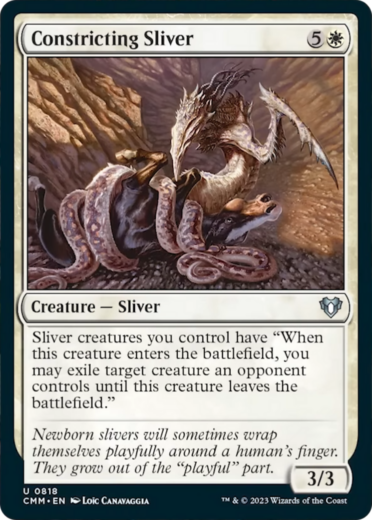 Constricting Sliver [Commander Masters] | Good Games North