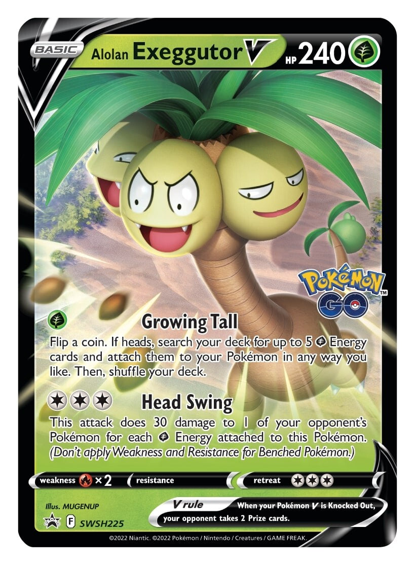 Alolan Exeggutor V (SWSH225) [Sword & Shield: Black Star Promos] | Good Games North