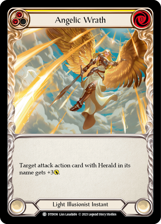 Angelic Wrath (Yellow) [DTD036] (Dusk Till Dawn)  Rainbow Foil | Good Games North