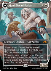 Ajani, Nacatl Pariah // Ajani, Nacatl Avenger (Borderless) [Modern Horizons 3] | Good Games North