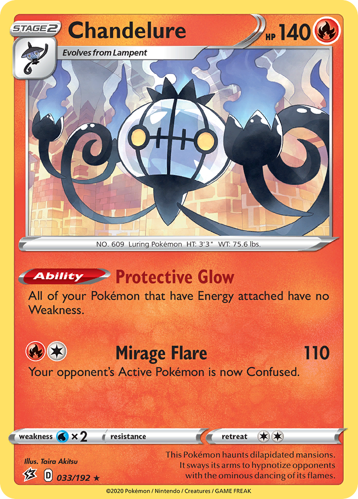 Chandelure (033/192) [Sword & Shield: Rebel Clash] | Good Games North