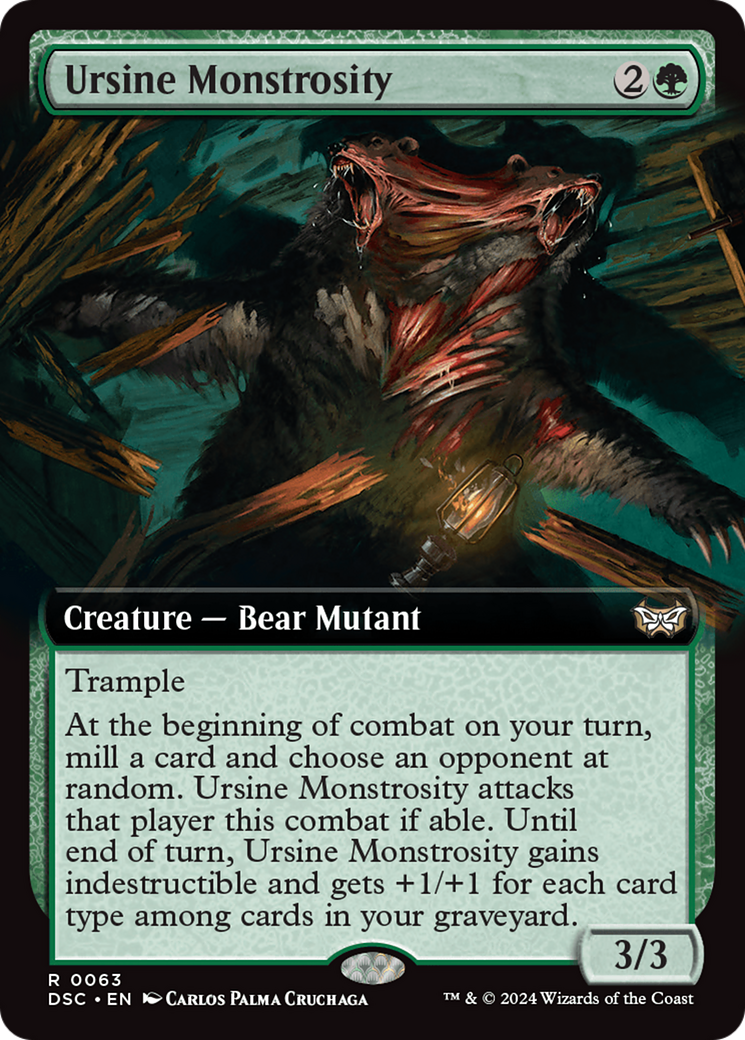 Ursine Monstrosity (Extended Art) [Duskmourn: House of Horror Commander] | Good Games North