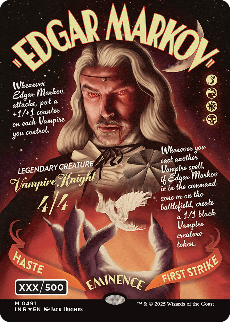 Edgar Markov (Showcase) (Serial Numbered) (Double Rainbow Foil) [Innistrad Remastered] | Good Games North