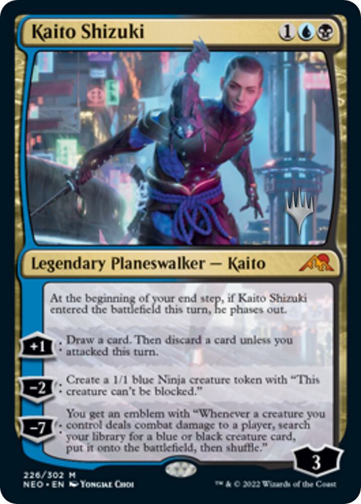 Kaito Shizuki (Promo Pack: Kamigawa: Neon Dynasty)  - Foil | Good Games North