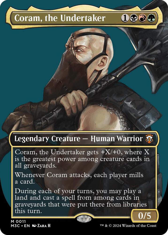 Coram the Undertaker Borderless (Commander: Modern Horizons 3)  | Good Games North