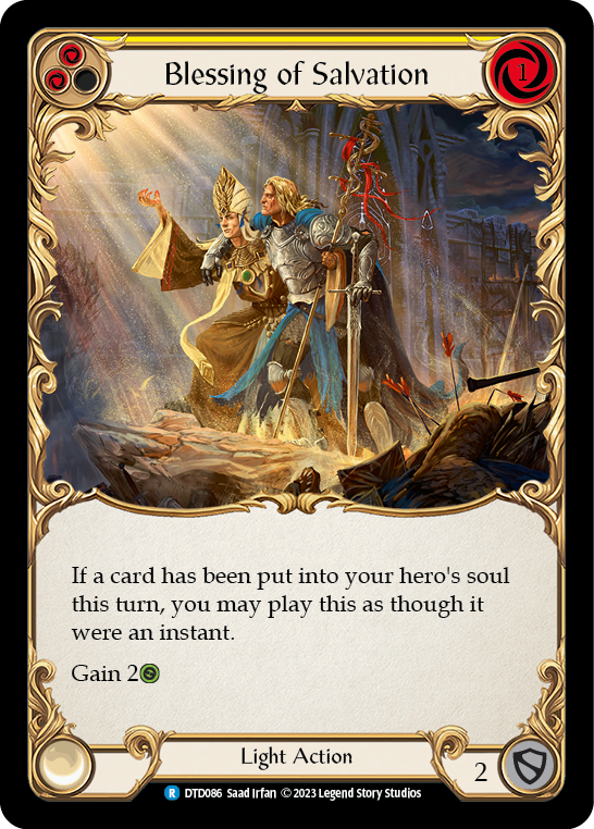 Blessing of Salvation (Yellow) [DTD086] (Dusk Till Dawn) | Good Games North