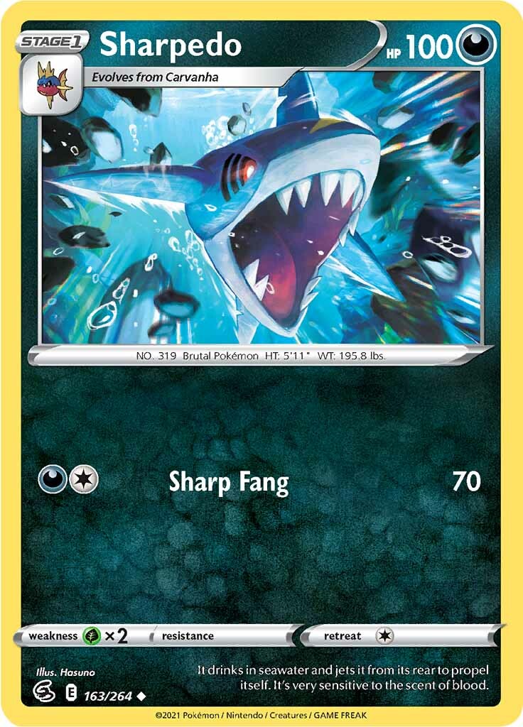 Sharpedo (163/264) [Sword & Shield: Fusion Strike] | Good Games North