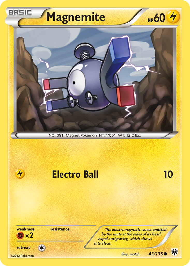 Magnemite (43/135) [Black & White: Plasma Storm] | Good Games North