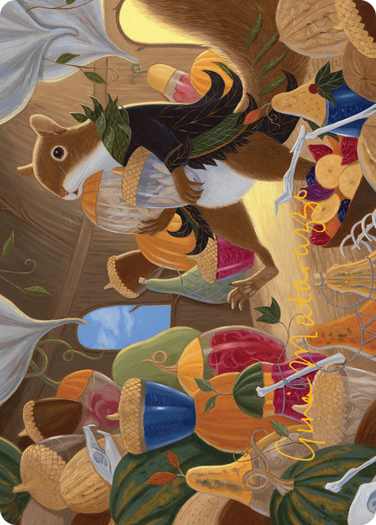 Stocking the Pantry Art Card (Gold-Stamped Signature) [Bloomburrow Art Series] | Good Games North