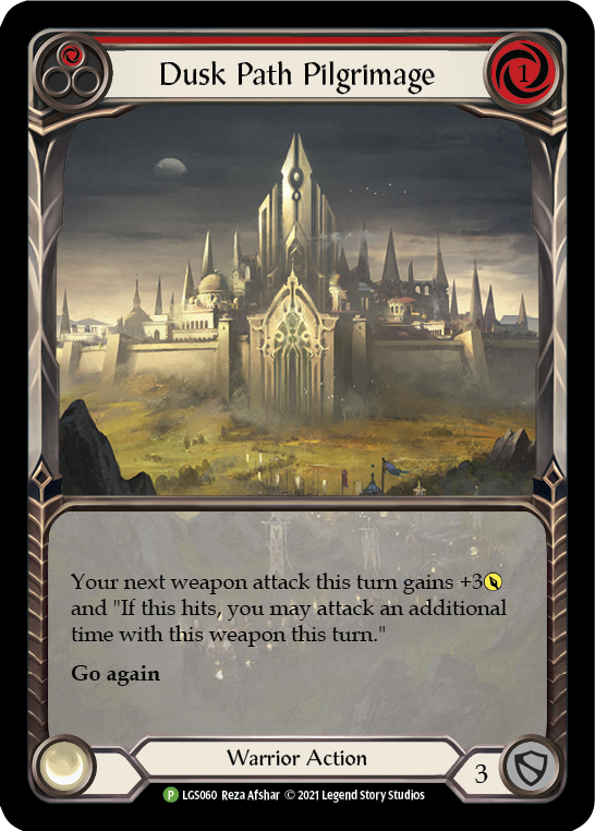 Dusk Path Pilgrimage (Red) [LGS060] (Promo)  Rainbow Foil | Good Games North