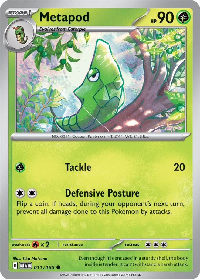Metapod (011/165) [Scarlet & Violet 151] | Good Games North