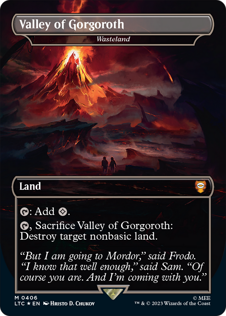 Valley of Gorgoroth - Wasteland (Surge Foil Realms and Relics) [The Lord of the Rings: Tales of Middle-Earth Commander] | Good Games North