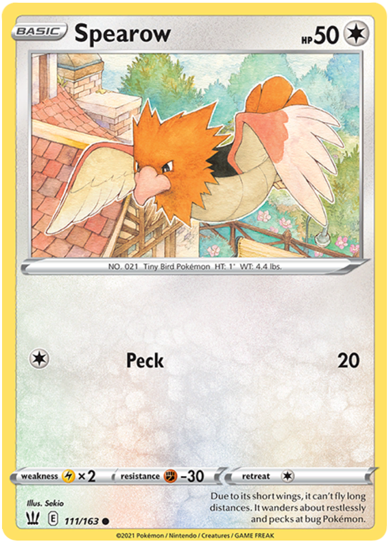 Spearow (111/163) [Sword & Shield: Battle Styles] | Good Games North