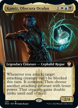 Kamiz Obscura Oculus Extended Art (Commander: Streets of New Capenna)  - Foil | Good Games North