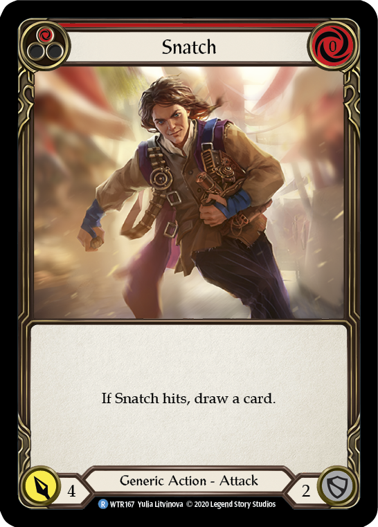 Snatch (Red) [U-WTR167] (Welcome to Rathe Unlimited)  Unlimited Rainbow Foil | Good Games North
