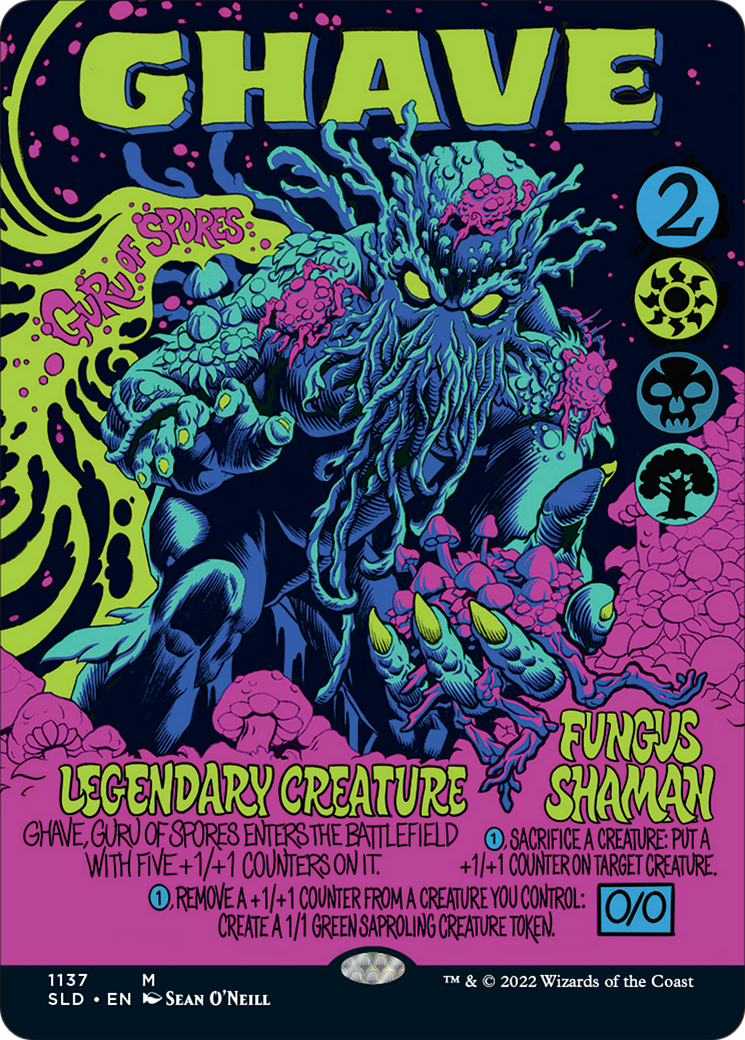 Ghave, Guru of Spores (Borderless) [Secret Lair Drop Series] | Good Games North