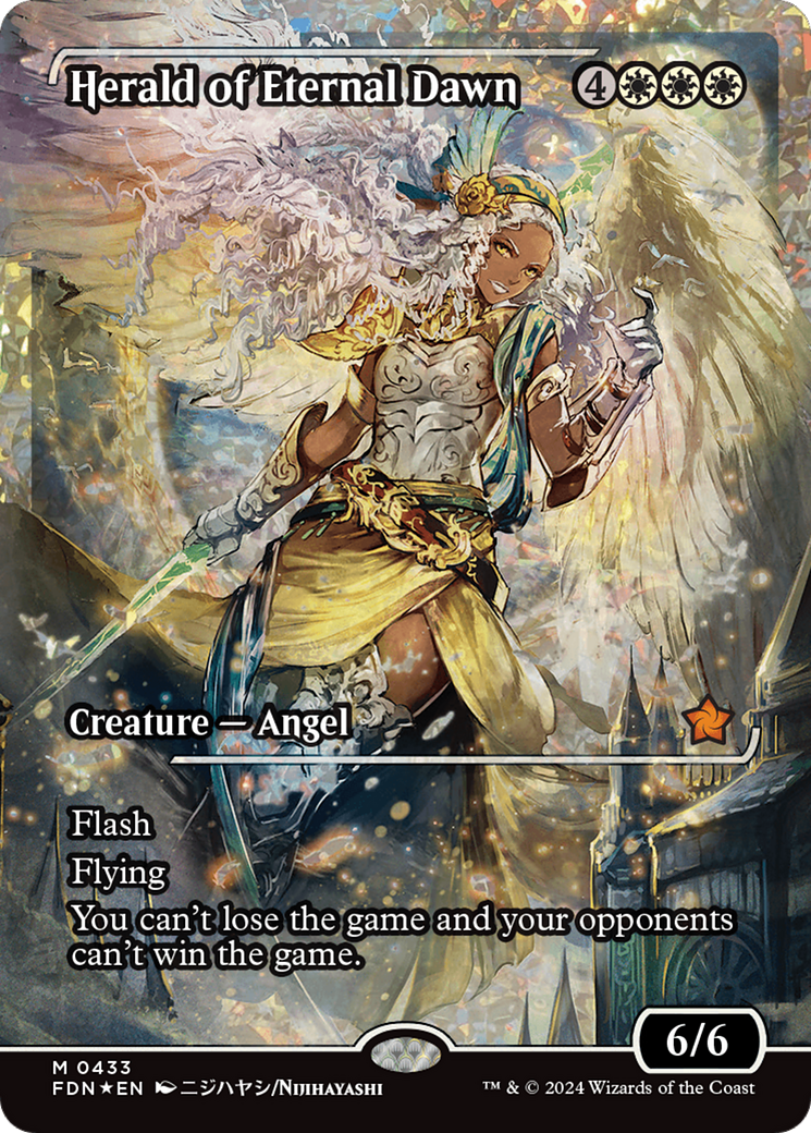 Herald of Eternal Dawn (Showcase) (Fracture Foil) [Foundations] | Good Games North