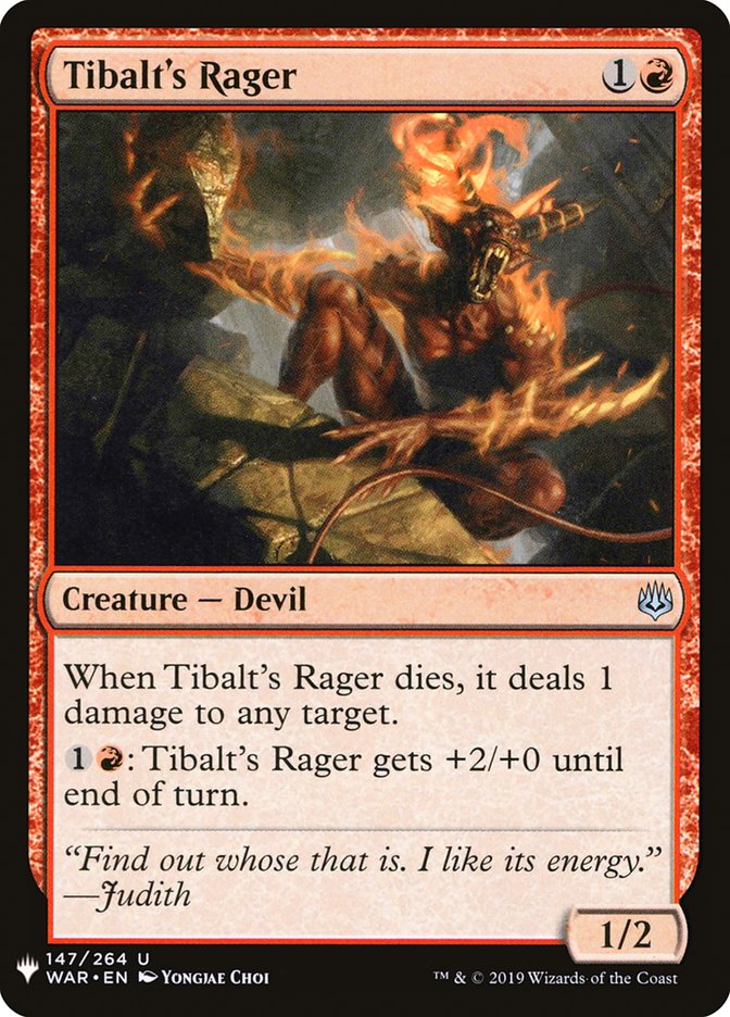 Tibalt's Rager [Mystery Booster] | Good Games North