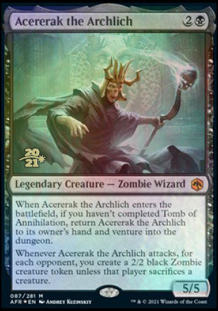 Acererak the Archlich [Dungeons & Dragons: Adventures in the Forgotten Realms Prerelease Promos] | Good Games North
