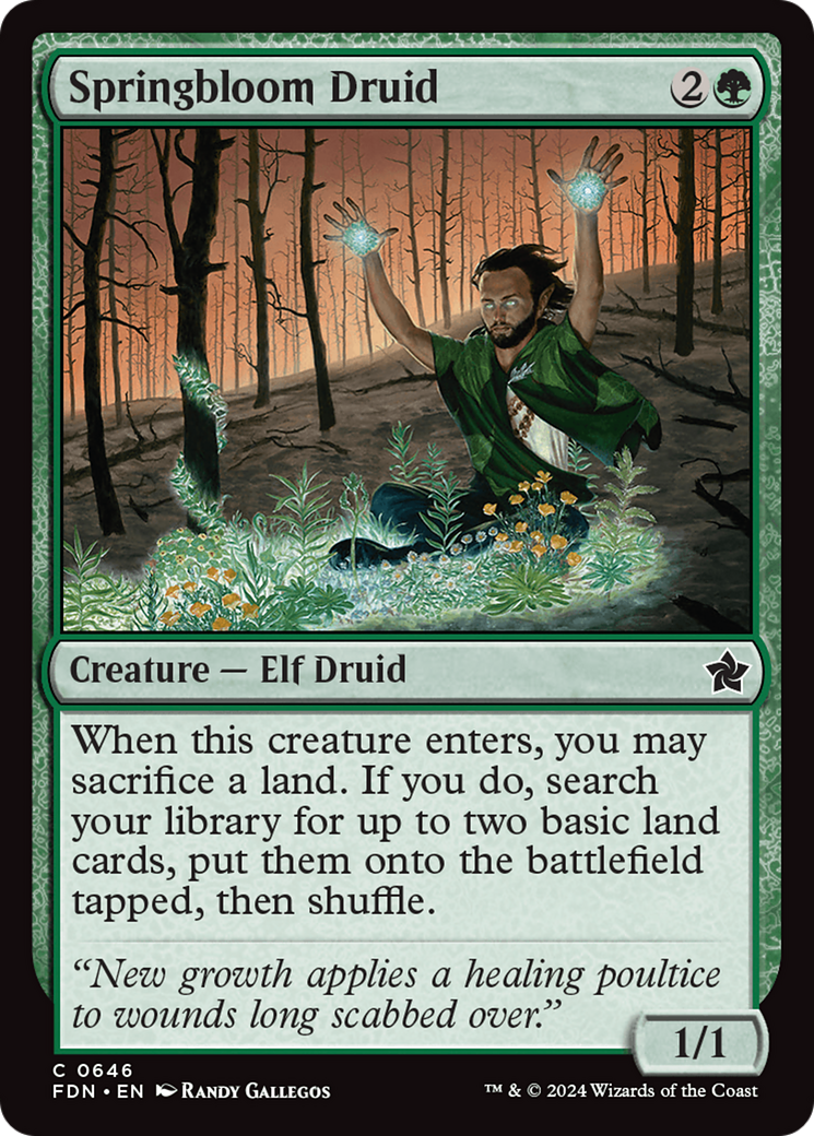 Springbloom Druid [Foundations] | Good Games North