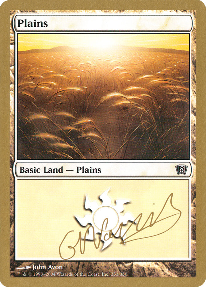 Plains (gn333) (Gabriel Nassif) [World Championship Decks 2004] | Good Games North