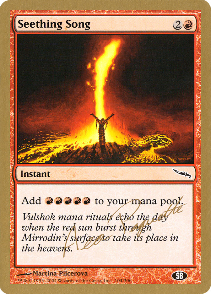 Seething Song (Aeo Paquette) (SB) [World Championship Decks 2004] | Good Games North