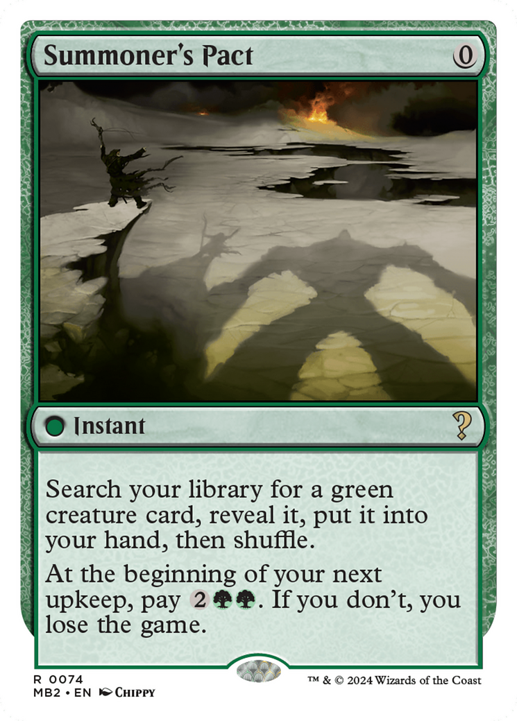 Summoner's Pact (White Border) [Mystery Booster 2] | Good Games North