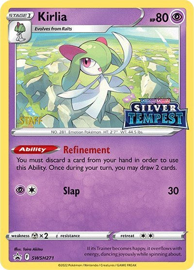 Kirlia (SWSH271) (Prerelease) (Staff) [Sword & Shield: Black Star Promos] | Good Games North