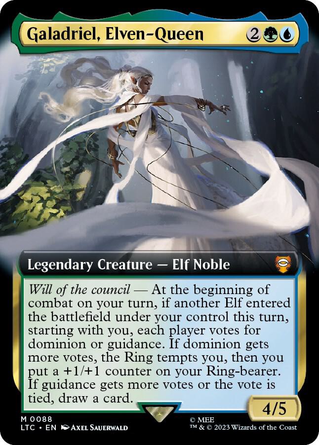 Galadriel Elven Queen Extended Art (Commander: The Lord of the Rings: Tales of Middle-earth)  - Foil | Good Games North