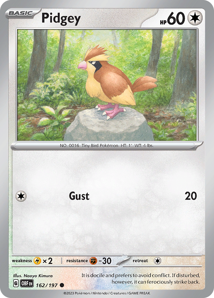 Pidgey (162/197) [Scarlet & Violet: Obsidian Flames] | Good Games North