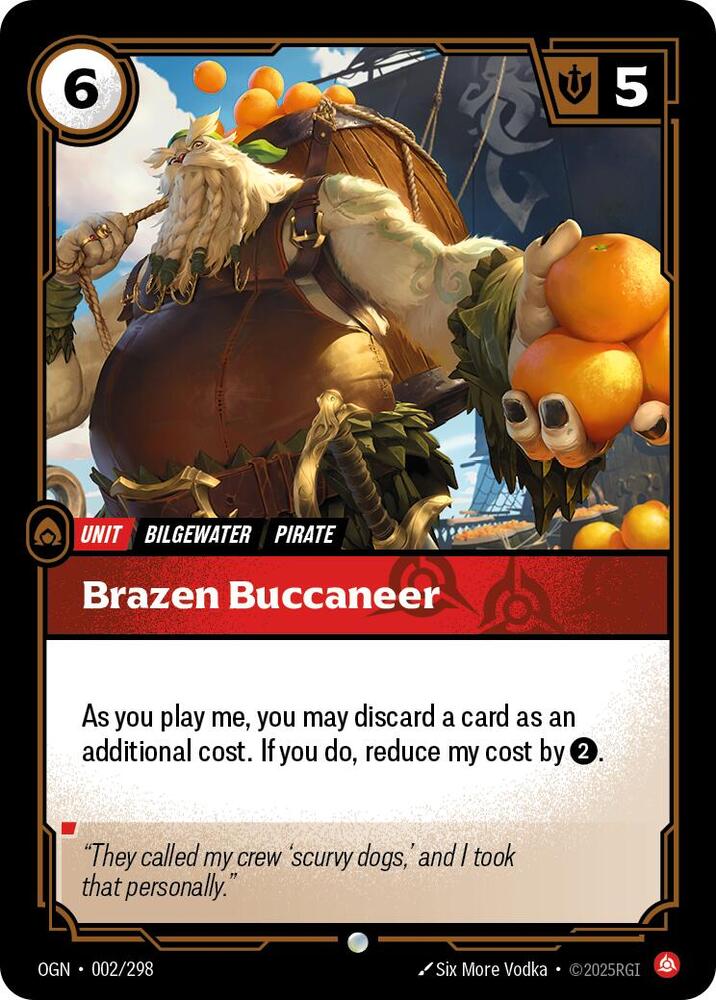 Brazen Buccaneer (Origins)  | Good Games North