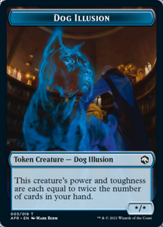 Dog Illusion // Guenhwyvar Double-Sided Token [Dungeons & Dragons: Adventures in the Forgotten Realms Tokens] | Good Games North