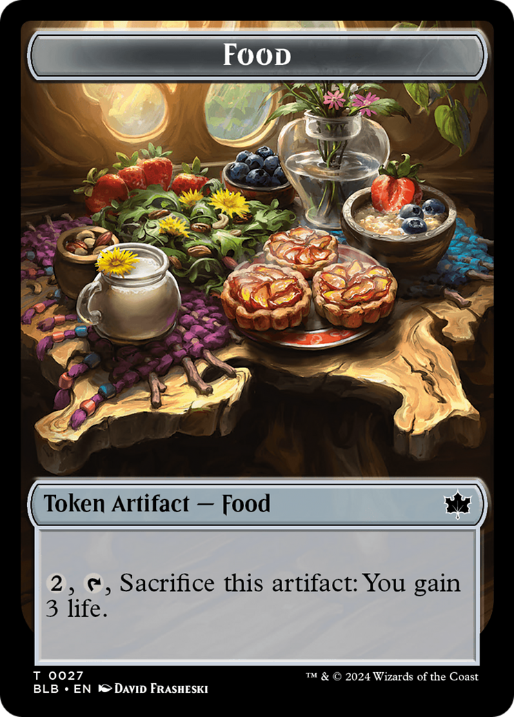 Food // Pawpatch Recruit Double-Sided Token [Bloomburrow Tokens] | Good Games North