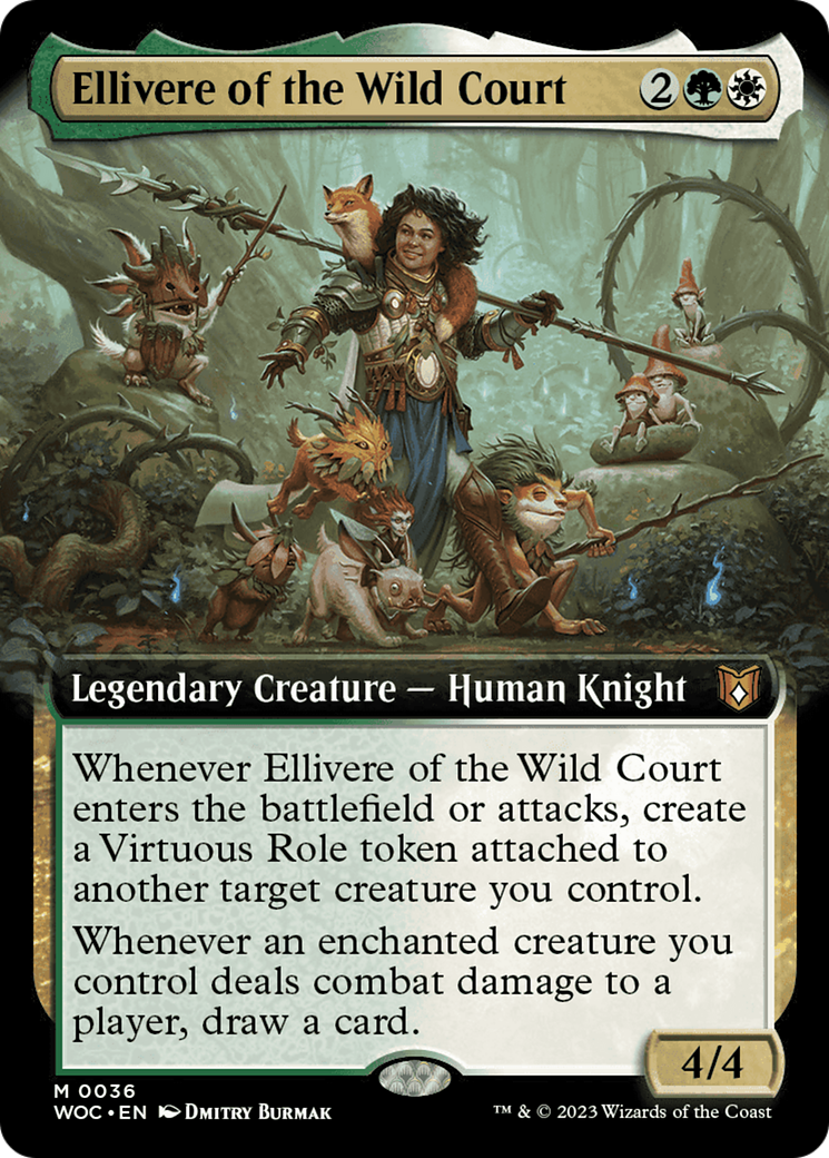 Ellivere of the Wild Court (Extended Art) [Wilds of Eldraine Commander] | Good Games North