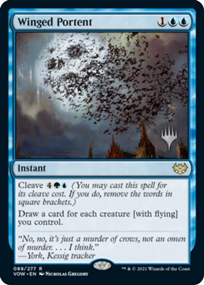 Winged Portent (Promo Pack) [Innistrad: Crimson Vow Promos] | Good Games North