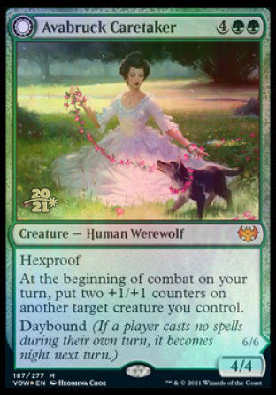 Avabruck Caretaker // Hollowhenge Huntmaster [Innistrad: Crimson Vow Prerelease Promos] | Good Games North