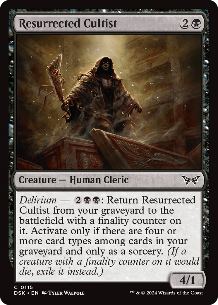 Resurrected Cultist [Duskmourn: House of Horror] | Good Games North