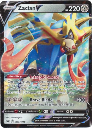 Zacian V (SWSH018) [Sword & Shield: Black Star Promos] | Good Games North